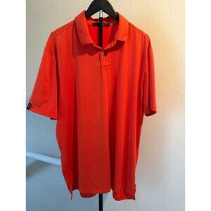 RLX Ralph Lauren Golf Polo Mens XL Orange Performance Stretch Short Sleeve Shirt